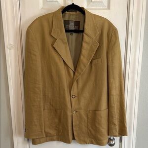 Structure Le Collezioni 100%Linen Tan Sport Coat Blazer